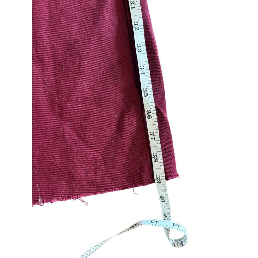 Anniewear Women's Long Burgundy Wide Bottom Pants - Picture 6 of 6